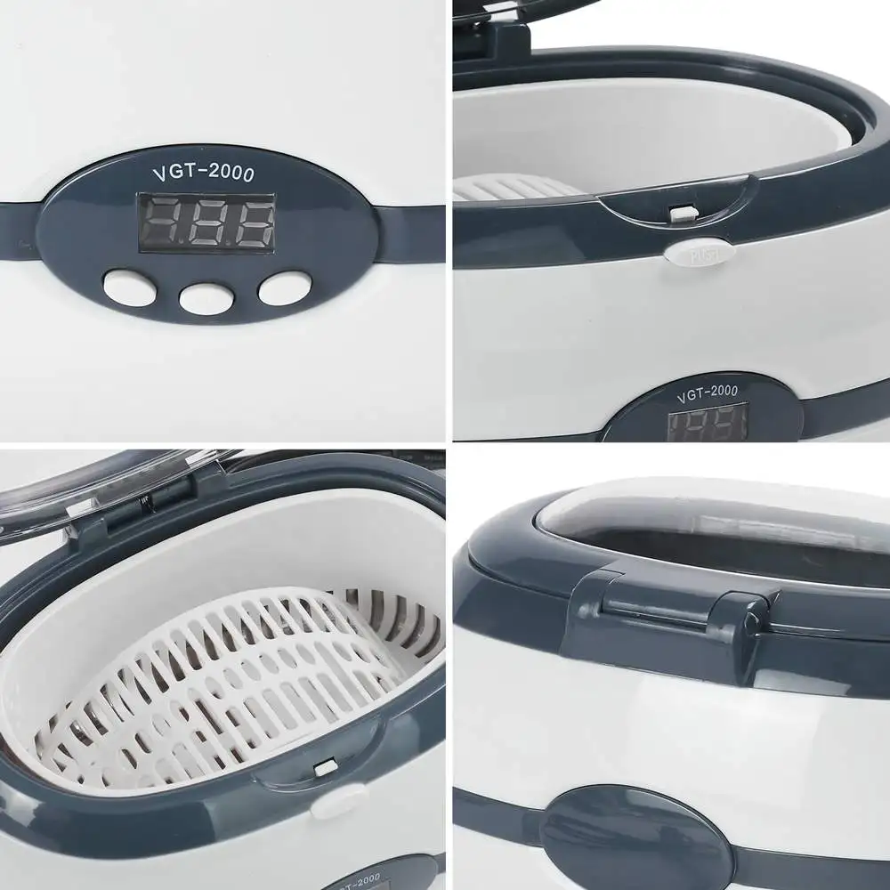 40000Hz Ultrasonic Cleaner Machine LED Digital Display 5-segment Timing Glasses Watch Denture Jewelry BottleCleaning Machine