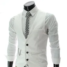Korean-style Slim Fit MEN'S Waistcoat MAN'S Suit Vest Men's Waistcoat Barber Nightclub Black And White with Pattern