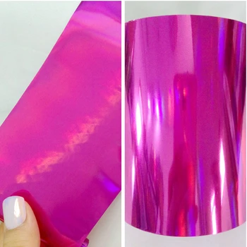 

8CMx120M Wholesale Holographic Nails Sticker Roll Laser Rose Transfer Nail Foil For Design DIY Hot Stamping Film Manicure Decals