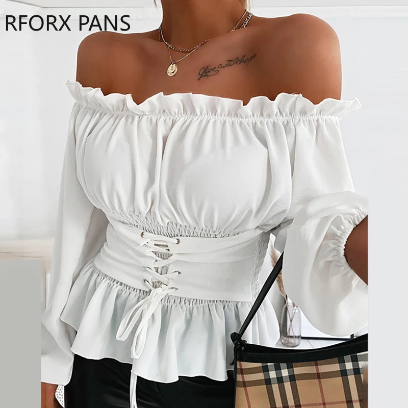ruffle front blouse plus size