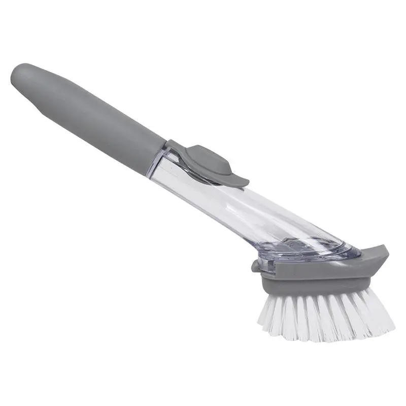 Cepillo de limpieza de cocina, cepillo de limpieza de doble uso, cuenco, esponja de lavado, dispensador automático de líquido, utensilios de limpieza de olla, 1/4 Uds.
