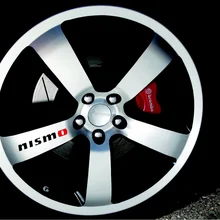 Для x8 стикеры NISMO для nissan/Truck виниловая наклейка колесо с наклейками Racing 4X4 Rim эмблема набор логотипов 8