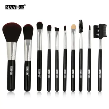

10Pcs Makeup Brushes Set Travel Kit Eye Shadow Eyebrow Eyeliner Foundation Powder Lip Make Up Brush Cosmetic Beatuy Tool gift