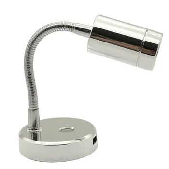 

New lamp 10-30V silver multi-function reading light + USB charging two in one with touch switch for Cabin cruise ship