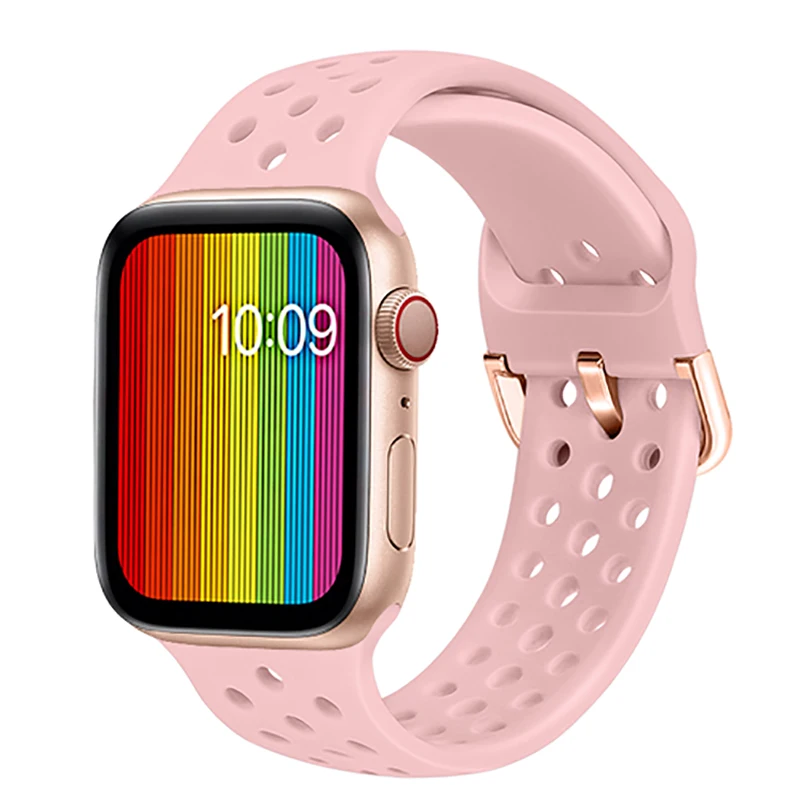 Спортивный силиконовый ремешок для apple watch 4 44 мм 40 мм(iwatch 5) ремешок для apple watch 3 2 1 42 мм 38 мм модные аксессуары для браслета