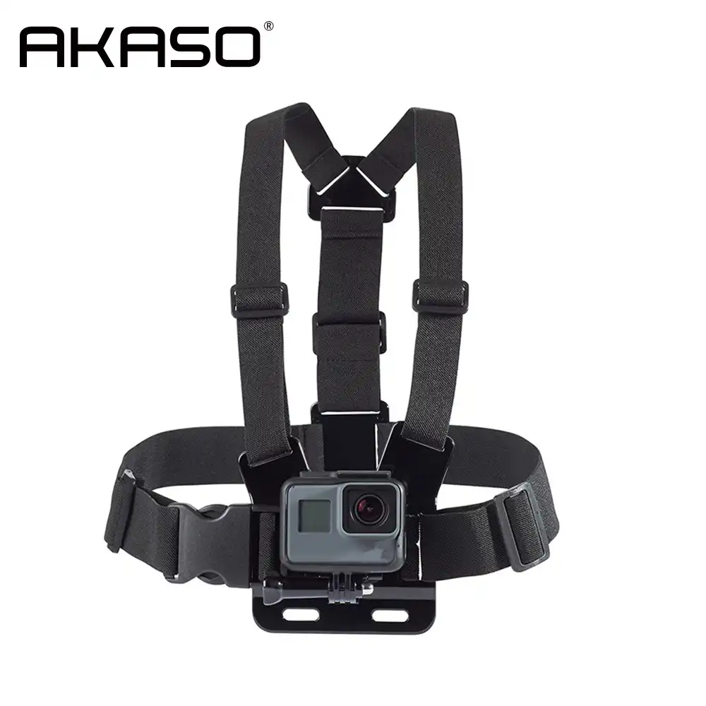 Akaso Accessories Adjustable Chest Mount Harness Chest Strap For Go Pro Hero 4 7 Action Camera Accessories Yi 4k Sport Camera Sports Camcorder Cases Aliexpress