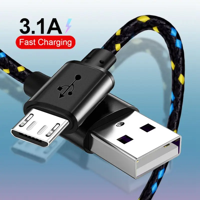 Кабель Micro USB 2 м, 3 м, кабель для быстрой зарядки и передачи данных для Xiaomi Redmi 4X 4 Samsung J6 J7 Android мобильный телефон, кабель Micro USB|Кабели для мобильных телефонов| | АлиЭкспресс