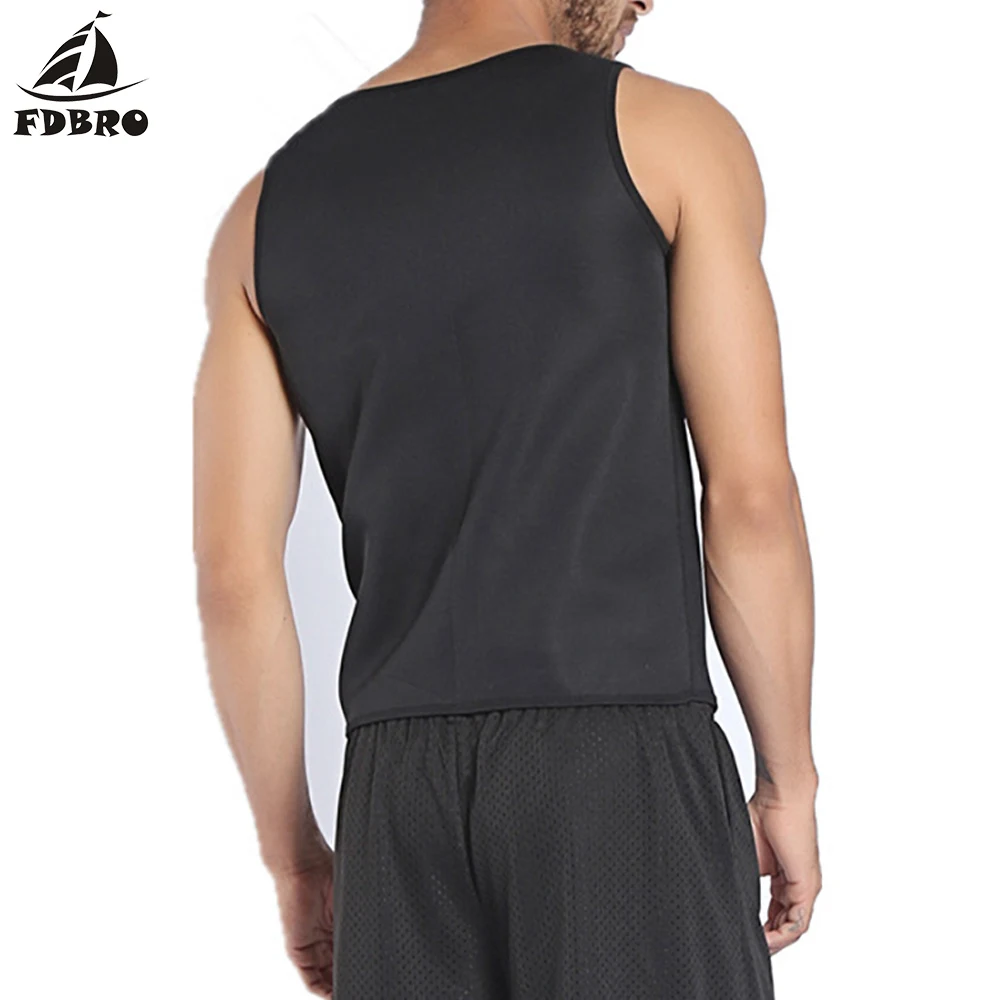 FDBRO, мужское нижнее белье, для фитнеса, Корректирующее белье, неопреновый жилет, сауна, ультра тонкая рубашка для похудения, мужской корсет
