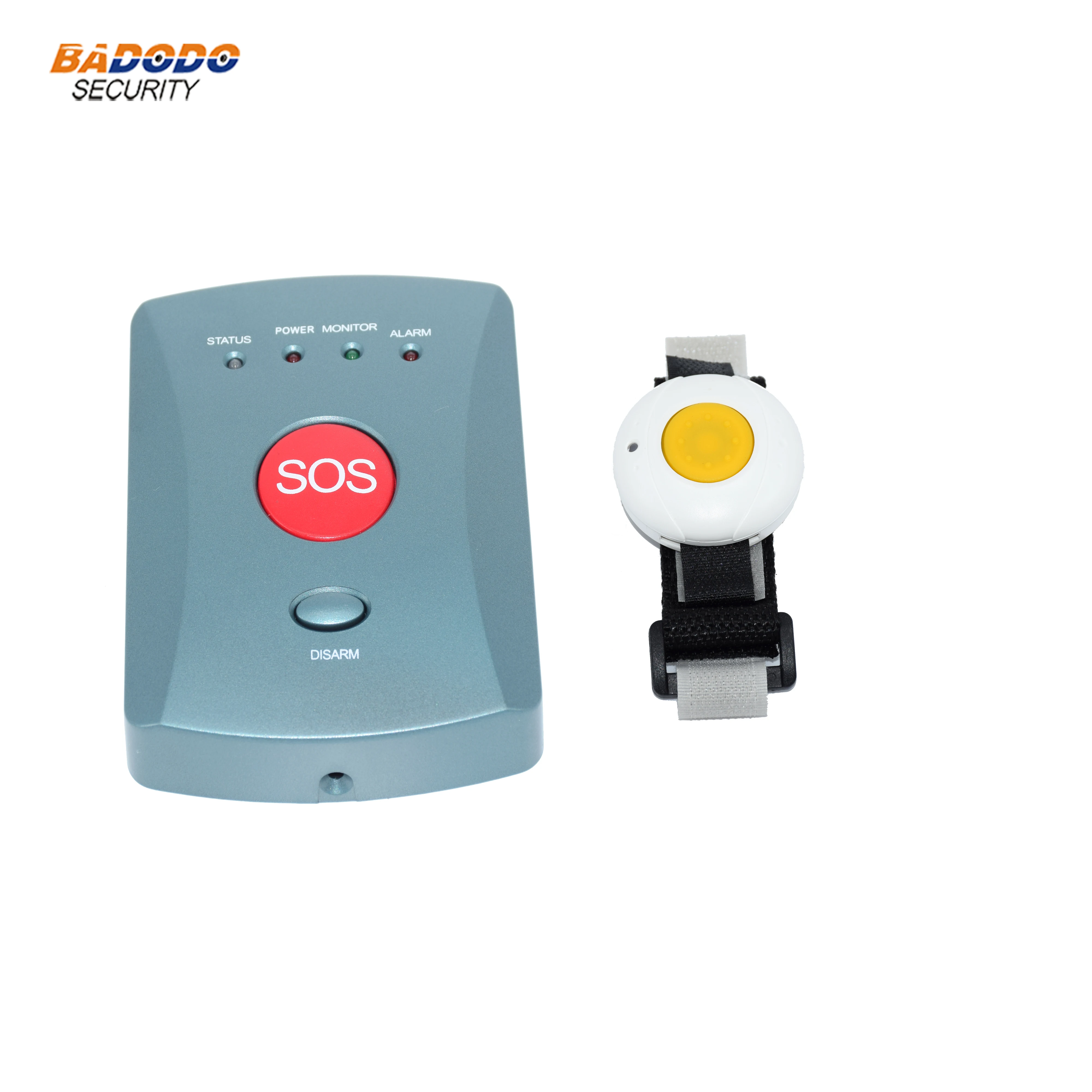 CAPMESSO Inalámbrico Sistema de Alerta de Seguridad para El hogar con Botón de Llamada de Emergencia Monitor de Llamadas para Personas Mayores 