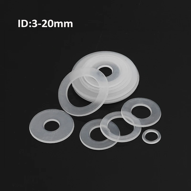

Белые нейлоновые шайбы Пластик плоская шайба прокладка уплотнительные прокладки кольцо M3 M3.5 M4 M5 M5.8 M6 M8 M10 M12 M14 M16 M18 M20