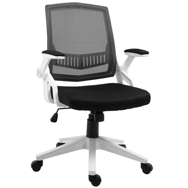 Vinsetto Fauteuil de bureau chaise pour ordinateur ergonomique dossier  inclinable assise pivotant hauteur réglable accoudoir rembourré gris