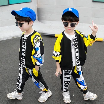 

Boys Clothes Set Kids Boutique Clothing Children Outfits 2019 Fashion Fall Autumn Jacket + Pants