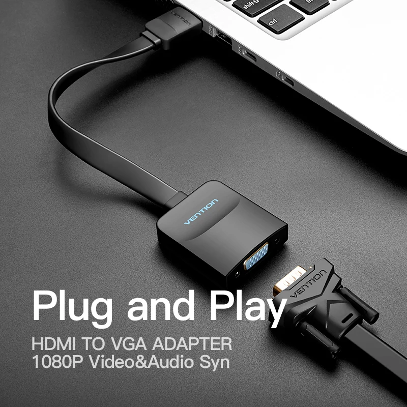 Vention HDMI to VGA Adapter 1080P HDMI Male to VGA Female