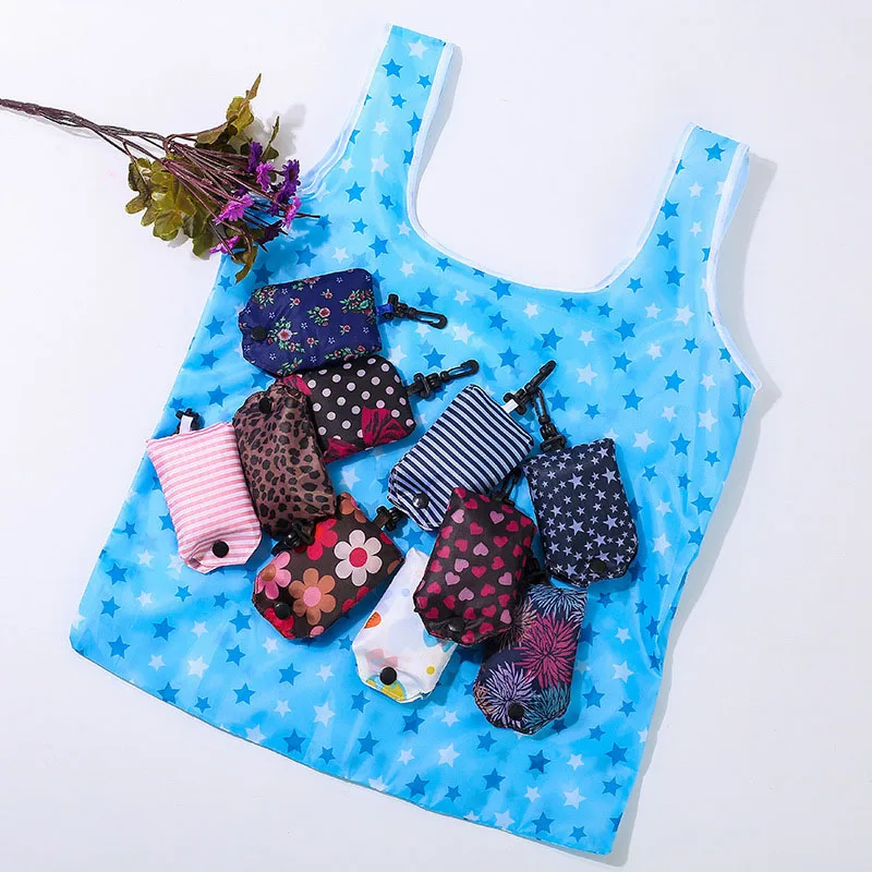 Складные Многоразовые продуктовые сумки большой емкости водонепроницаемая хозяйственная сумка с крюком C55