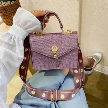 

Stone Pattern PU Leather Crossbody Bags For Women 2020 Small Shoulder Messenger Bag Female Luxury Chain Handbags and Purses