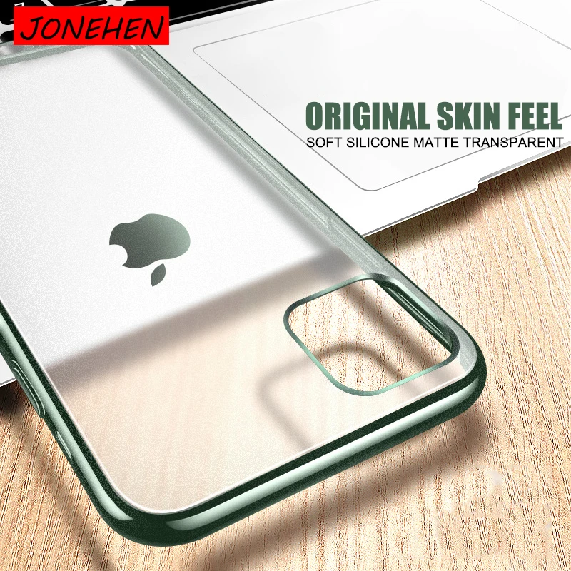 

Luxury Plating Transparent For iPhone 7 8 6 6s Plus Case Cover Silicone Original Matte Skin Thin For iPhone X Xs 11 Pro Max XR
