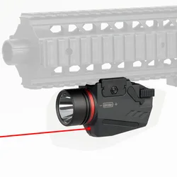 PPT Flashlight Hunting Scopes Red Laser Outdoor Flashlight Compact sub-compact 150 Lumen For Hunting Shooting GZ15-0124