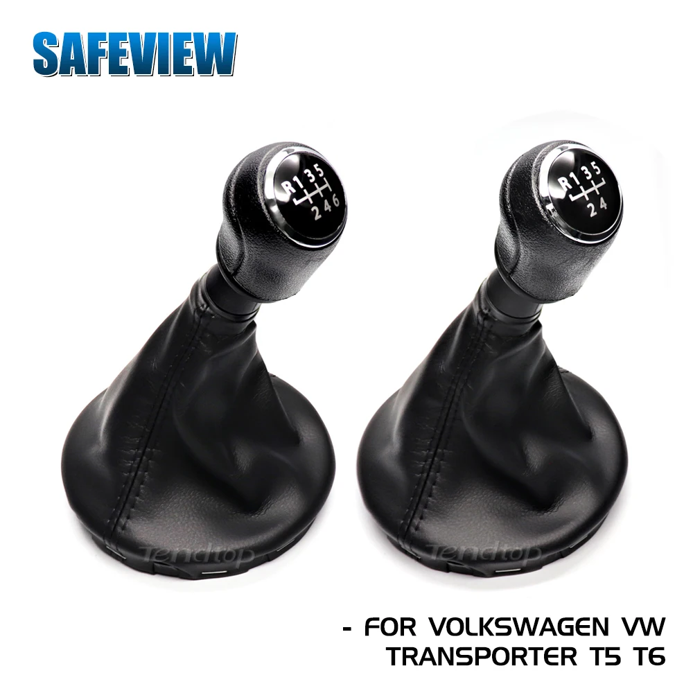 Per Vw Carry Tr T5 T5.1 T6 2003-2011 5/6 Speed Stick Gear Shifter Gaitor Boot Pu Freno A Mano In Pelle Accessori Auto
