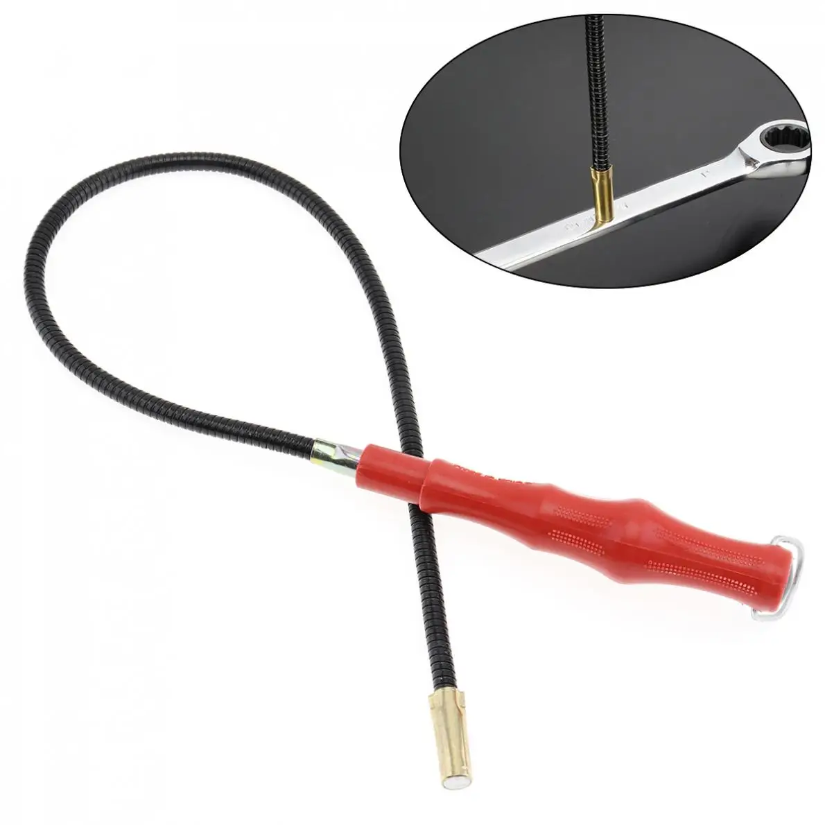 

600mm Bendable Foldable Magnetic Metal Pick Up Grabber Screw Part Collector Tool Suction Bar Magnetic Pickup Tool