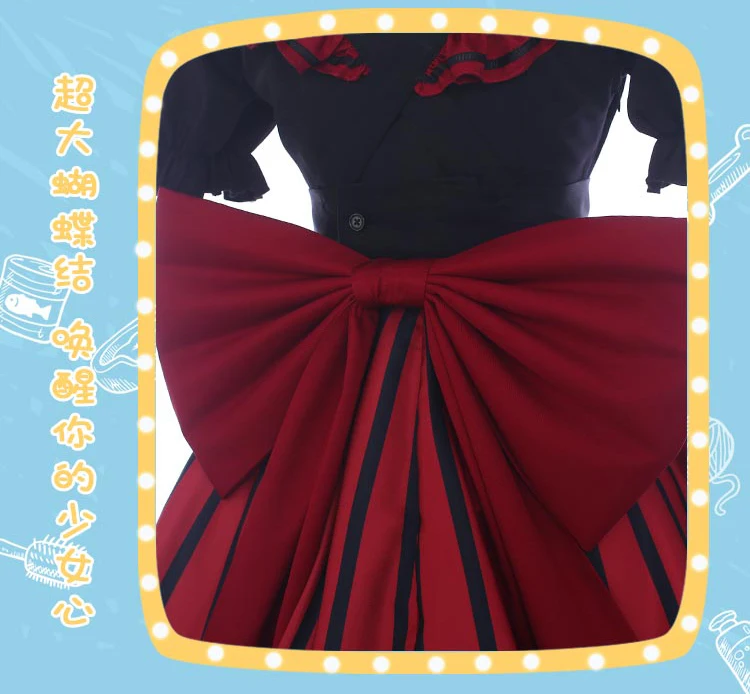 My Hero Academy Little Hero coffee Shop Himiko Toga кафе горничной женский костюм кошки Косплей платье Хэллоуин женская одежда костюмы