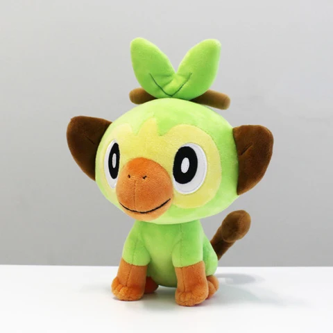 Sobble Grookey Scorbunny плюшевая кукла новая игра меч/щит кролик ящерица обезьяна утка Kawaii Sirfetch 'd игрушки детские подарки - Цвет: Grookey