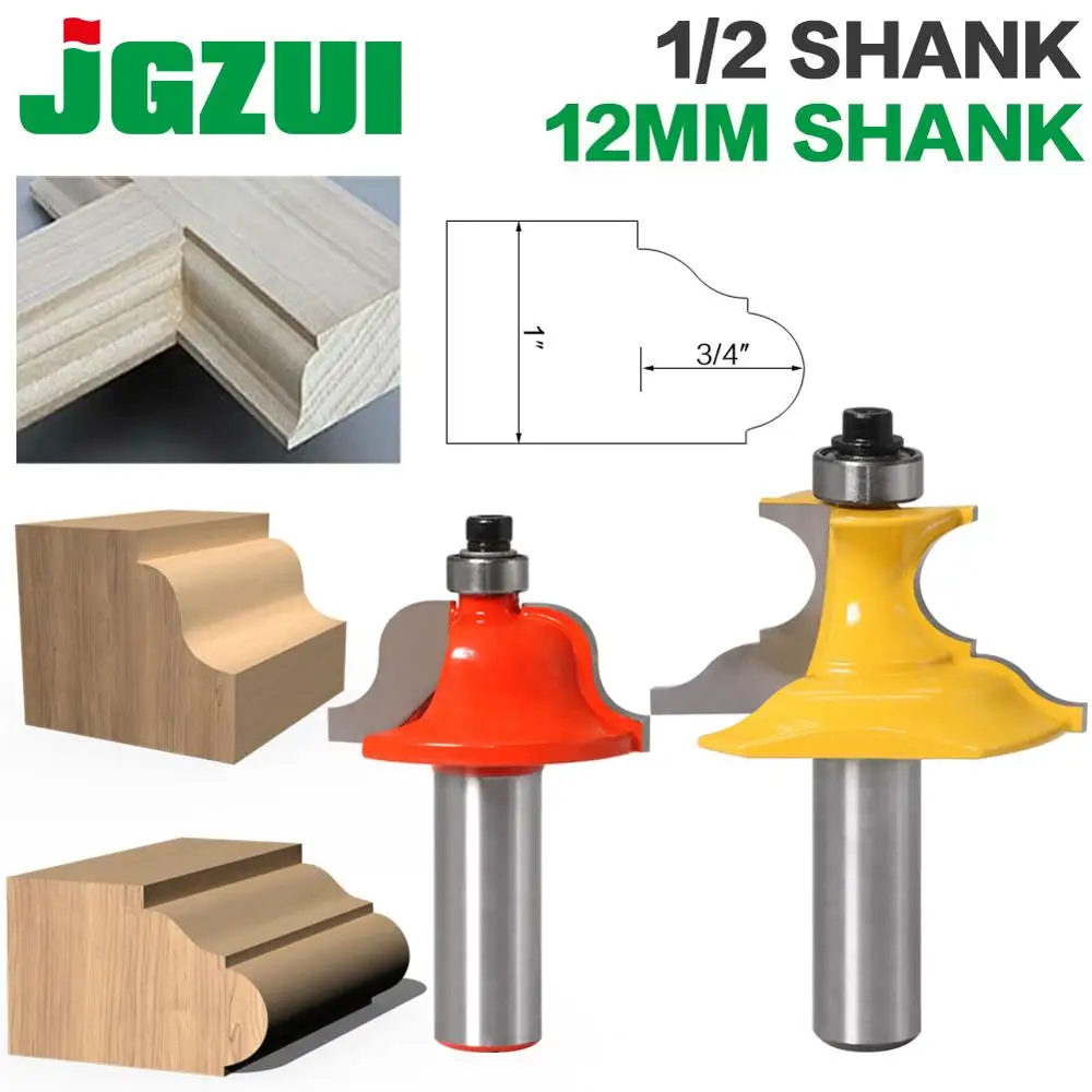 2 шт. 1/2 &quotхвостовик 12 мм shankWainscoting Roman Ogee &amp pestal фреза C3 твердосплавные режущие