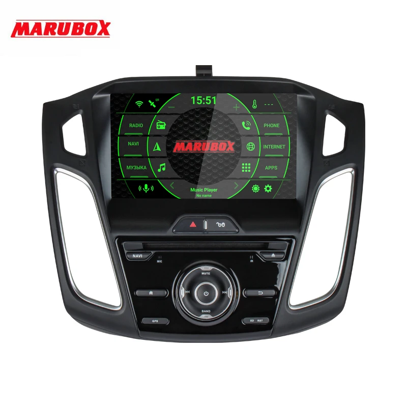 Штатная магнитола для Ford Focus 3 2011-, MARUBOX KD9019, Штатное головное устройство для Ford Focus, Android 9.0, Восьмиядерный процессор,встроенный DSP,IPS экран, Встроенная 64GB, BlueTooth, DVD