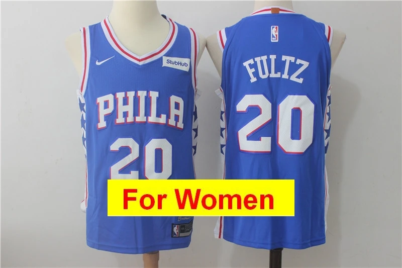 Цвет: желтый Филадельфия Бен Симмонс Joel Embiid Allen Iverson Markelle Fultz Julius Erving майки для женщин - Цвет: Цвет: желтый