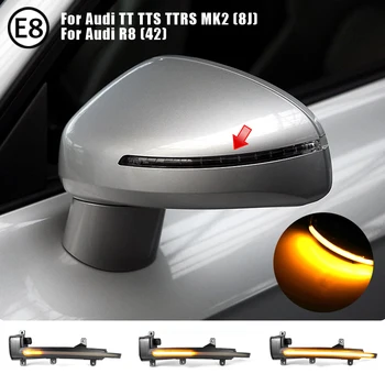 

Dynamic Blinker For Audi TT Mk2 8J TTS R8 2007-2014 LED Turn Signal Side Mirror Lights arrow 2008 2010 2011 2012 2013 TTRS