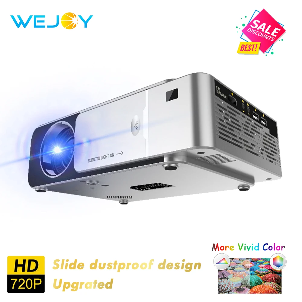 Проектор Wejoy 1280x720p проектор портативный телефон домашний кинотеатр поддержка FHD