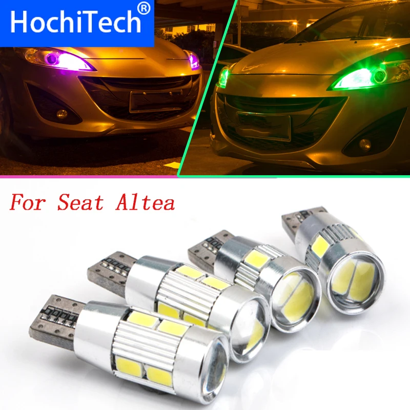 

1pc safe T10 For Seat Altea Altea XL Altea Freetrack LED Front Parking Light Front Side Marker Light Source Car Styling