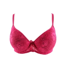 Beauwear, размер 36-50, B, C, D размера плюс, женские кружевные бюстгальтеры, сексуальный цветочный бюстгальтер без косточек, регулируемый бюстгальтер на косточках, полный охват, черный