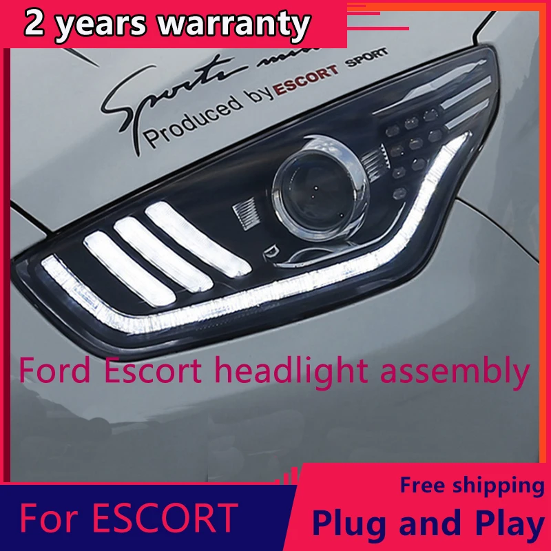 

Car Styling Headlights for Ford ESCORT LED Headlight for ESCORT Head Lamp LED Daytime Running Light LED DRL Bi-Xenon HID