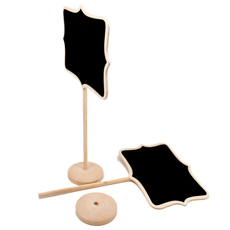 black board wooden place card holder favors (8)