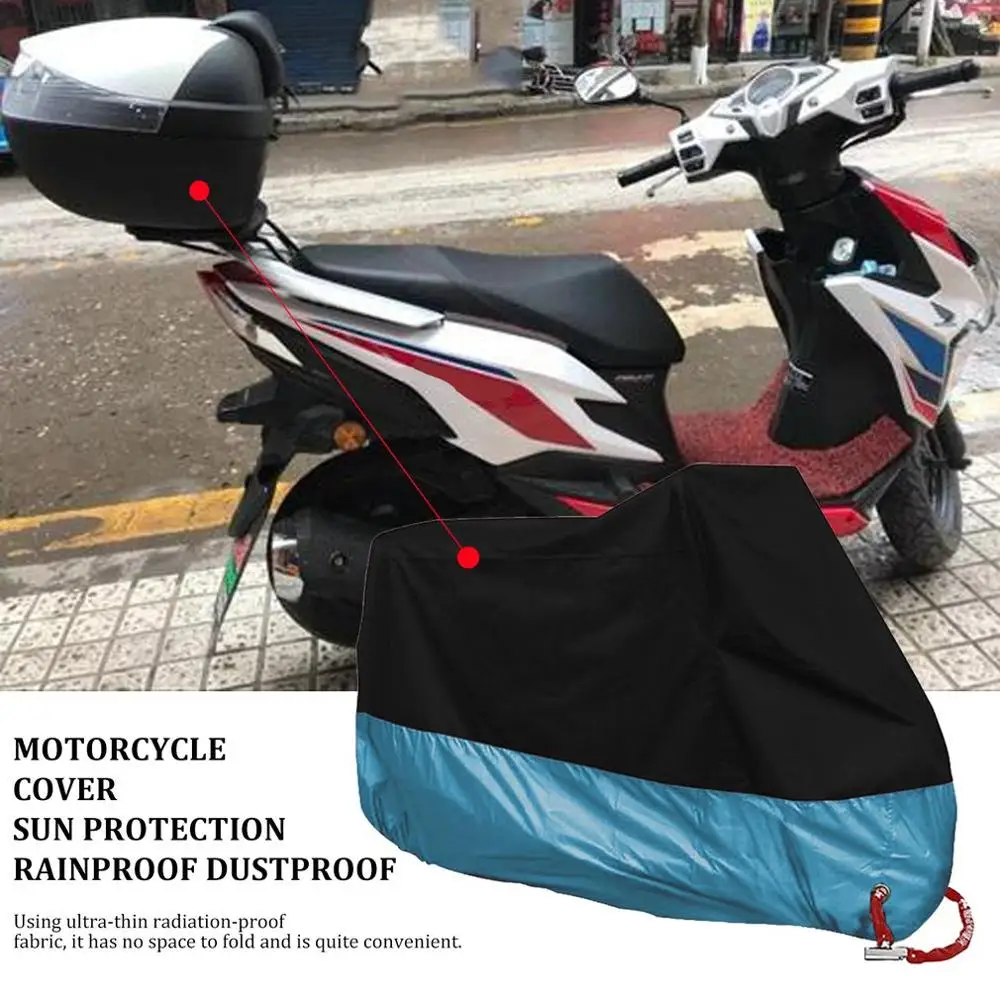 

New Motorcycle Cover Protective Outdoor Indoor 190T 210D Sun Protection Rainproof Dust-Proof Motorbike Rain Cover