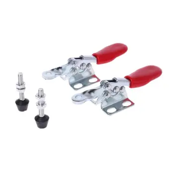 

2020 New 2 Pcs 27KG Toggle Clamp GH-201A 201-A Horizontal Clamp Hand Tool