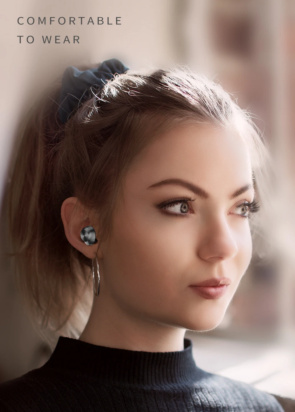 HIFI Bluetooth Earphones Mini Wireless Earbuds Touch Headset with Charging Box IPX5 Waterproof earphones for Smart phone