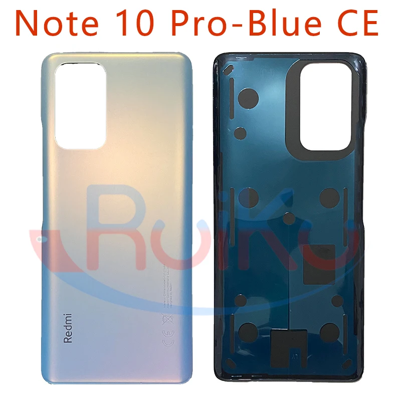 New For Redmi Note 10 Pro Back Battery Cover Glass Rear Door Housing Replacement for Redmi note 10 pro Middle Frame frame mobile phone Housings & Frames