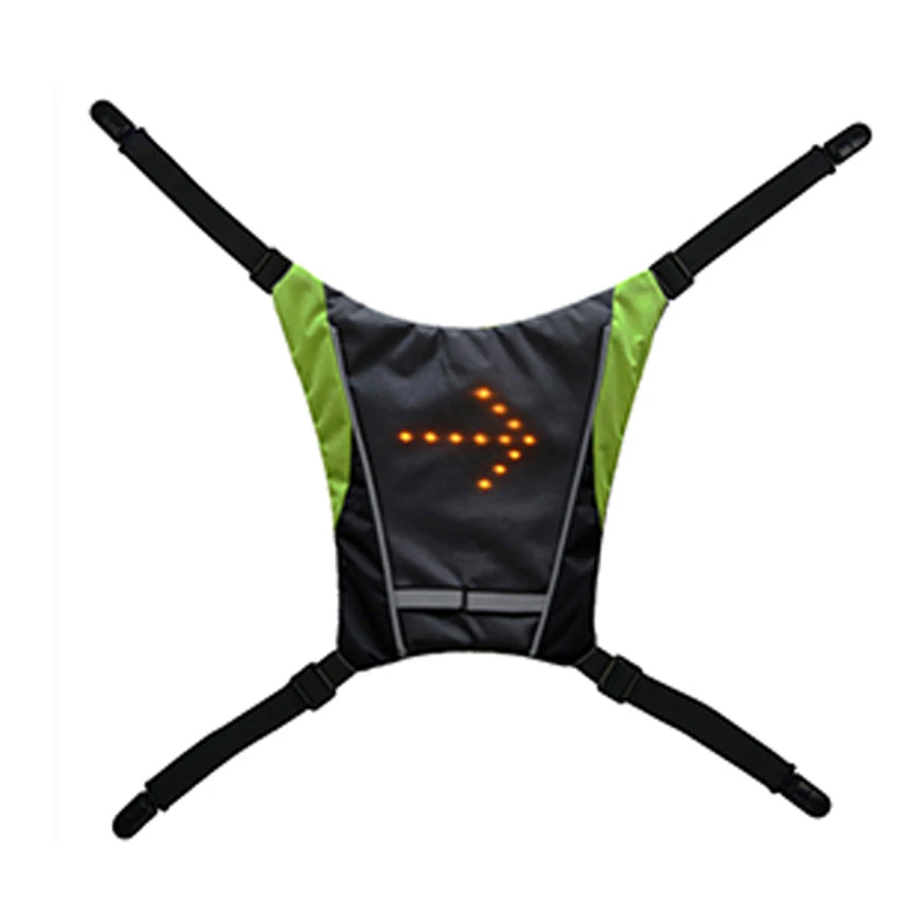 

Led Durable Steering Light Signal Pendant Waterproof Practical Portable Riding Vest Backpack