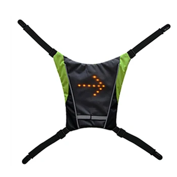 

Led Durable Steering Light Signal Pendant Waterproof Practical Portable Riding Vest Backpack
