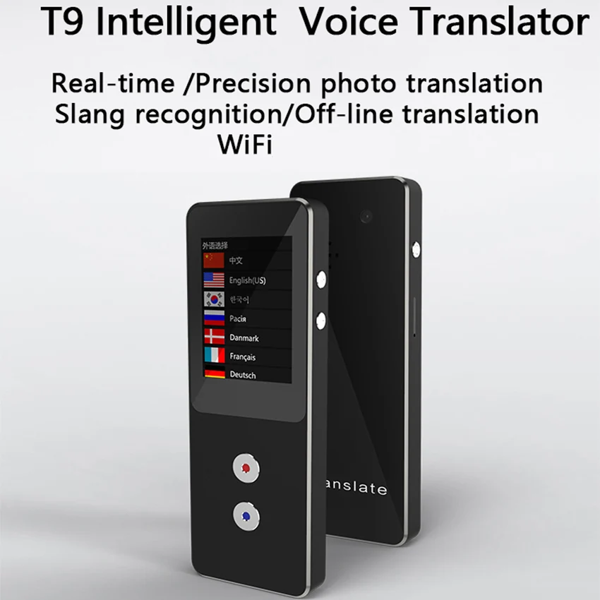Переводчик 2," экран портативный умный автономный переводчик двусторонний в режиме реального времени переводчик перевод для туризма