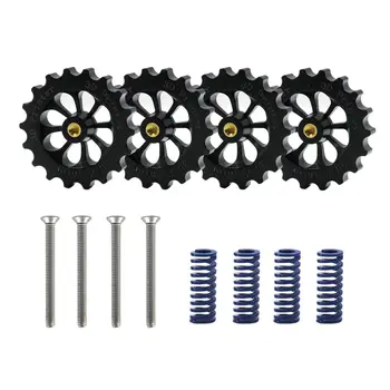 

HOT-3D Printer Accessories Hot Bed Upgrad Hand Twist Auto Leveling Nut Kit for Ender3 CR10/10S 3D Printe