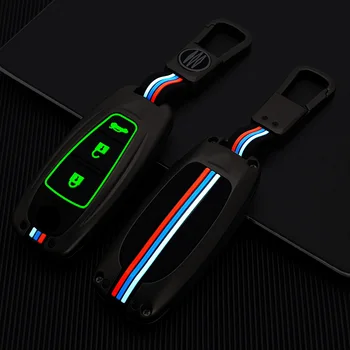 Custodia a 3 pulsanti in lega di zinco per auto Smart Key Shell Cover per Suzuki Vitara Swift Ignis Kizashi SX4 Baleno Ertiga 2016 2017 2018 2019 - Custodia a 3 pulsanti in lega di zinco per auto Smart Key Shell Cover per