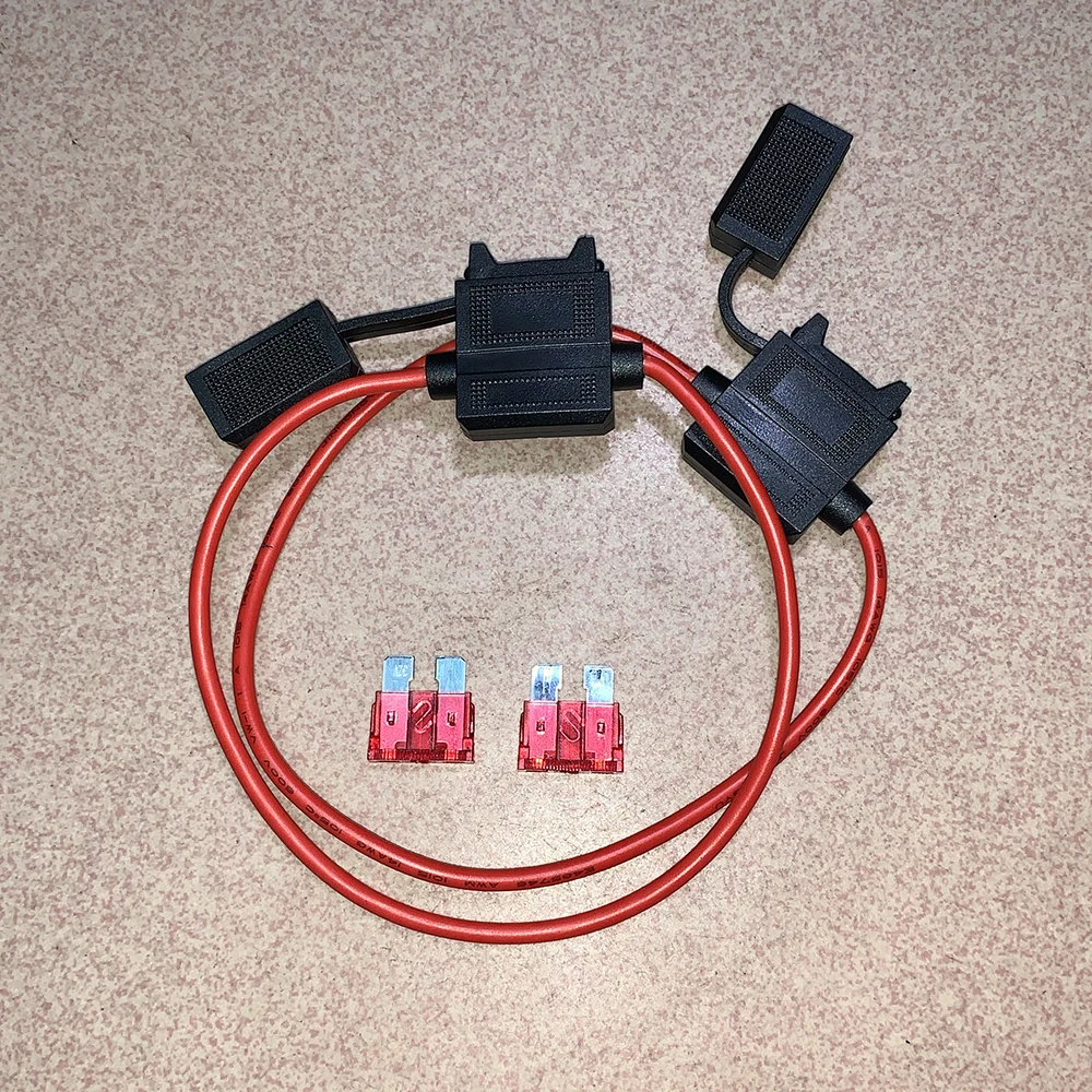 

2 pcs/lot car fuse holder on wire 14 AWG, waterproof connector, fuse standard