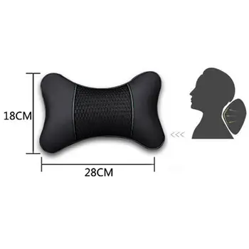 

Neck Car pillow Interior Black Breathable Comfortable 27x18cm Universal