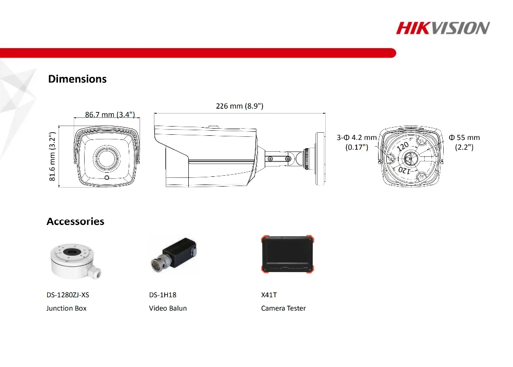Hikvision, камера видеонаблюдения, CCTV, камера безопасности, DS-2CE16D0T-IT3F, Turbo, HD 1080 P, IR Bullet, камера, переключаемая TVI/AHD/CVI/CVBS