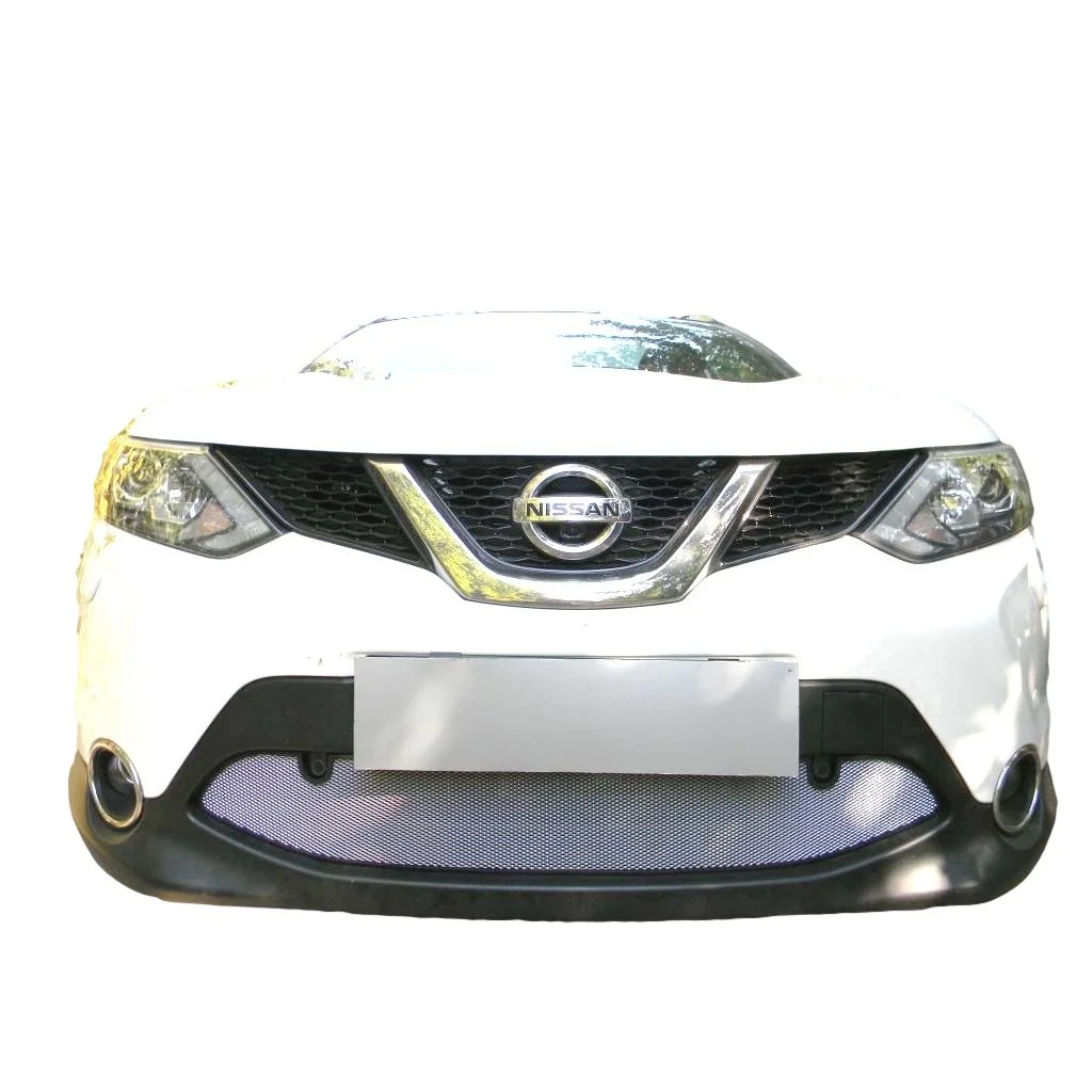 Защитная сетка на решетку радиатора Nissan Qashqai J11- защита радиатора от насекомых и камней сетка в бампер