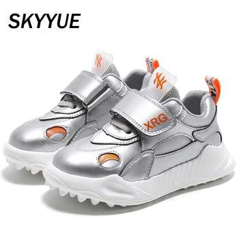 

Kids Sport Sneakers Boys Brand Running Shoes Baby Girls Chunky Sneakers Children Mesh Casual Sneakers White Trainers Spring 2020
