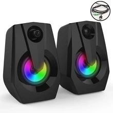 Динамик для компьютера, саундбар, сабвуфер caixa de som, стерео мультимедийный динамик с регулятором громкости, питание, USB колонка