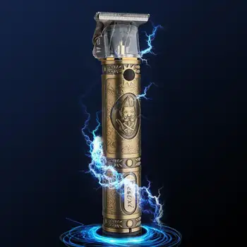 

1 Set Engraving Metal USB Charging Hair Clipper Electric Haircut Supplies Professional Hair Trimmer Hair Cutting Tool For Home